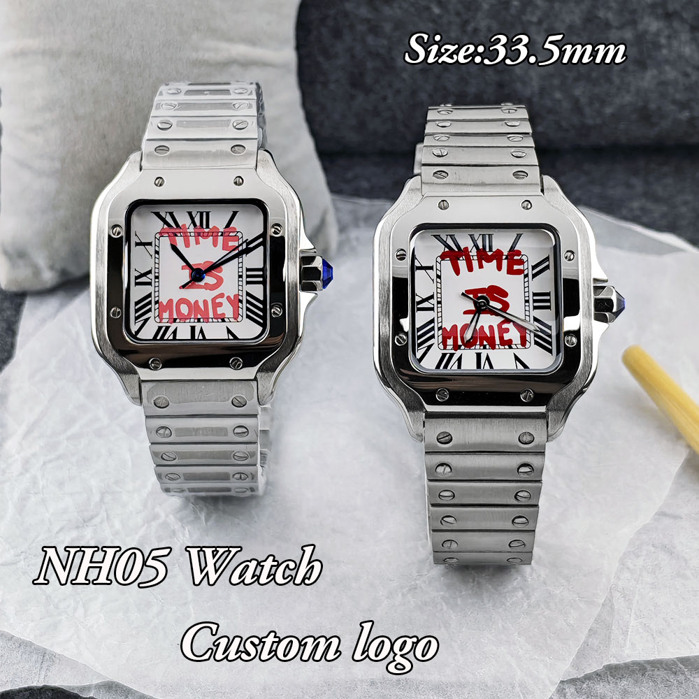 Luxury Watch Logo - นาฬิกาทรงสี่เหลี่ยม NH05 รุ่นใหม่ นาฬิกา Time is