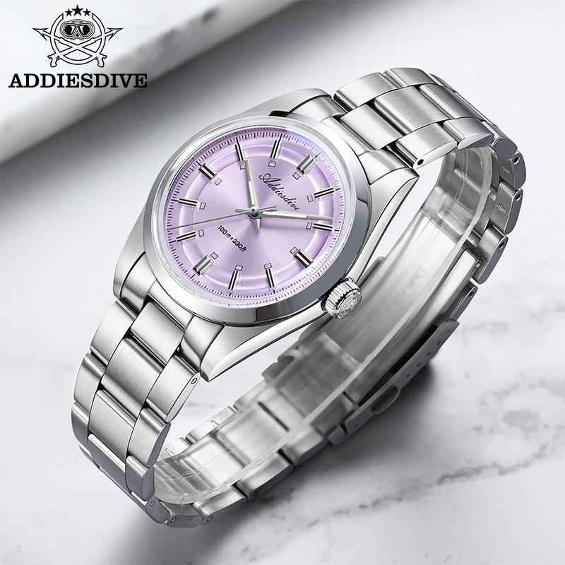 Luxury Watch All Brands - ADDIESDIVE 36 มม.นาฬิกาสุดหรูสำหรับผู้หญิงแบรนด์ชั้นนำสแตนเลสสตีลสุภาพสตรีควอตซ์นาฬิกาธุรกิจ 100 เมตรกันน้ำนาฬิกาเรืองแสง