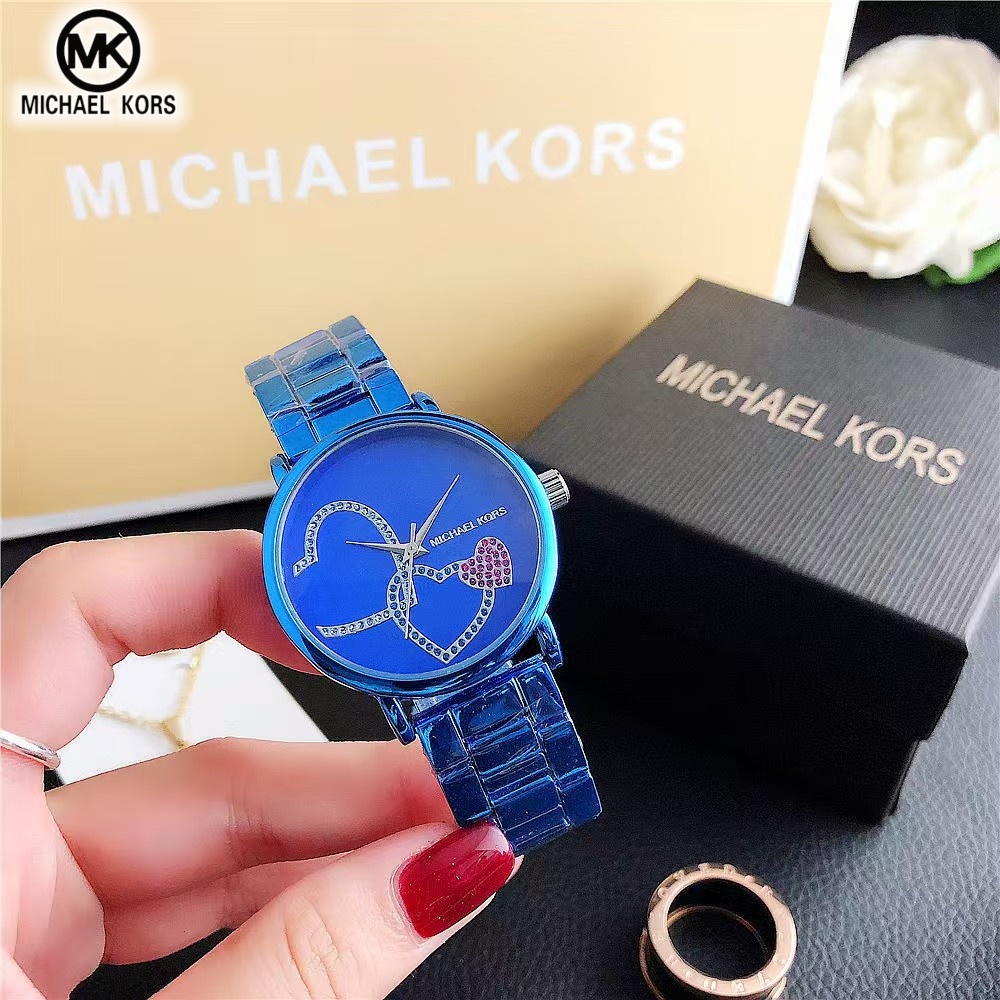 Luxury Watch Photography - MICHAEL KORS กระเป๋าใส่นาฬิกาสำหรับผู้หญิงสุดหรูหรา MK นาฬิกาคู่รักแฟชั่นคลาสสิก กระเป๋าสตางค์