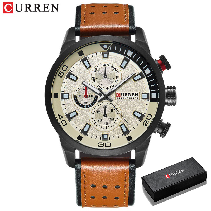 Luxury Watch Name - 2017 CURREN นาฬิกาแบรนด์หรูผู้ชายนาฬิกาควอตซ์นาฬิกากันน้ำนาฬิกาข้อมือผู้ชาย Relogio Masculino reloj