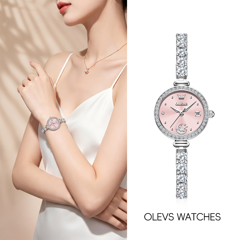 Luxury Watch Logo - นาฬิกา OLEVS 2998 ของแท้จากแบรนด์ สำหรับผู้หญิง พร้อมกล่องของขวัญ