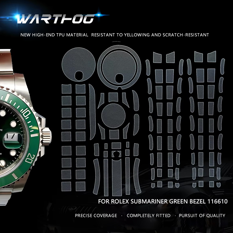 Luxury Watch Logo - เหมาะสําหรับ Rolex Submariner 116613 นาฬิกาป้องกันฟิล์ม 40
