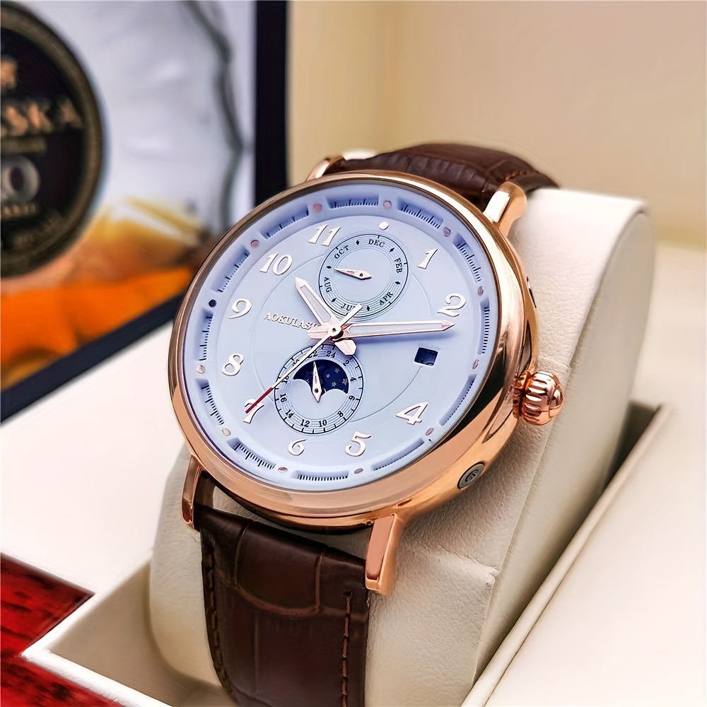 Luxury Watch Name Brands - นาฬิกาข้อมือผู้ชายสุดหรูระดับไฮเอนด์ ดีไซน์โครงกระดูกอัตโนมัติเต็มรูปแบบ แฟชั่นลำลองสไตล์ธุรกิจ ดีไซน์ทันสมัย หลากหลายสไตล์ นาฬิกาข้อมือผู้ชายสุดฮิต