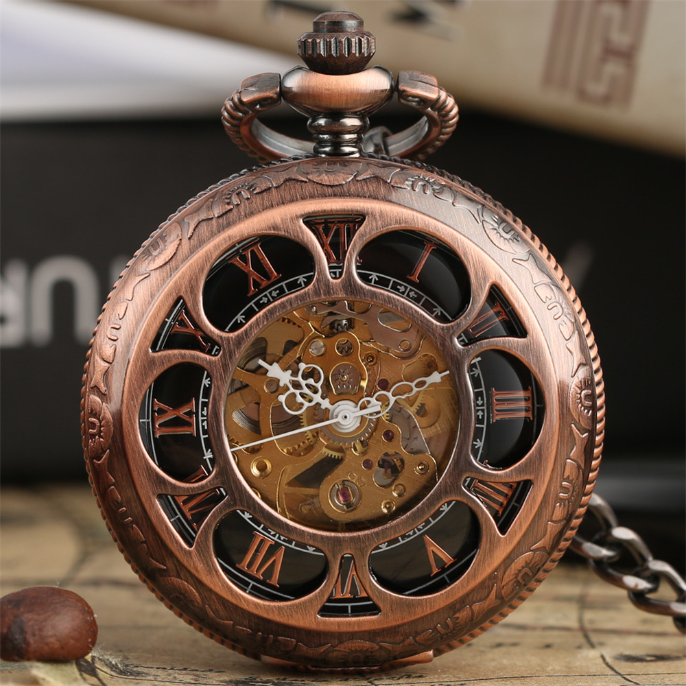 Luxury Watch Gold And Black - ทองคำสีกุหลาบ/สีดำฟักทองดอกไม้กลวงนาฬิกาโรมันตัวเลขหรูหราจี้นาฬิกาของขวัญ Chain