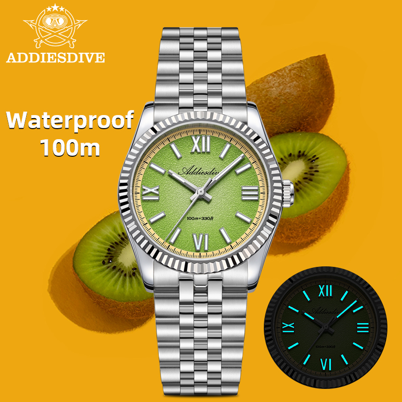 Luxury Watch With Bracelet - ADDIESDIVE ผู้ชาย VH31 นาฬิกาควอตซ์ 36 มม.กระจกแซฟไฟร์