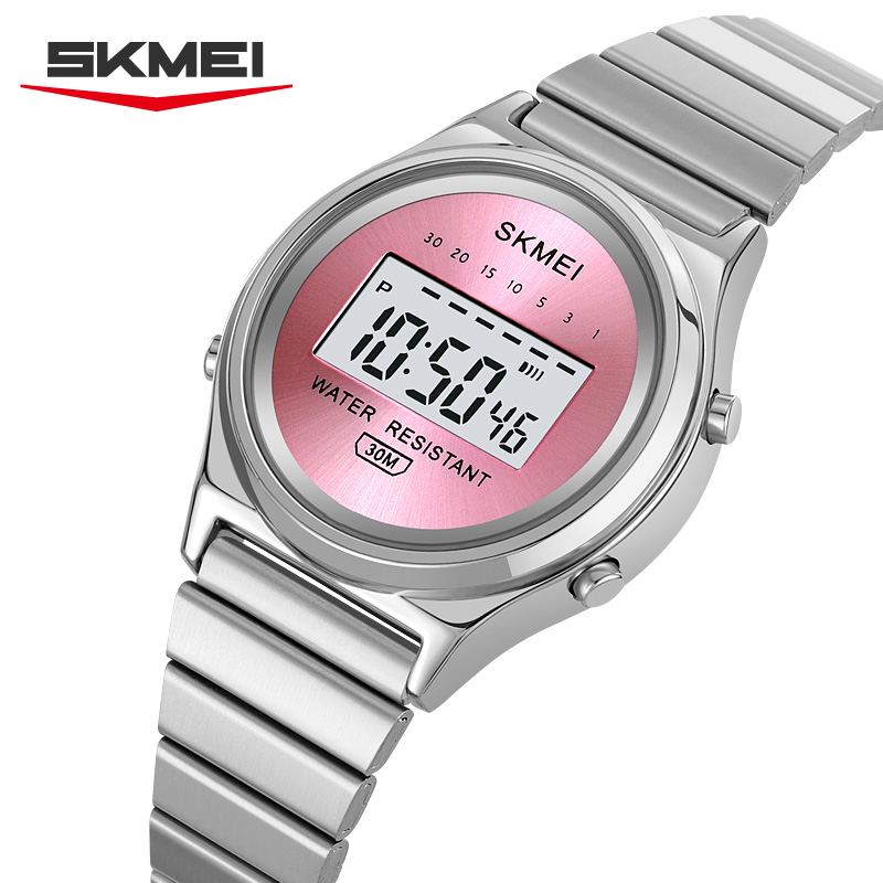 Perpetual Calendar Watch - นาฬิกาข้อมือดิจิตอล SKMEI 2521 รุ่นเล็ก ดีไซน์สวยงาม สำหรับผู้หญิง