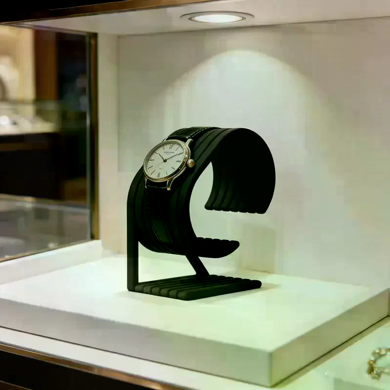 Luxury Watch Stand - แท่นวางนาฬิกาหินอ่อนสุดหรูสำหรับนาฬิกา 2 เรือน ฐานมั่นคง ที่จัดเก็บเครื่องประดับสำหรับเคาน์เตอร์ร้านเครื่องประดับ