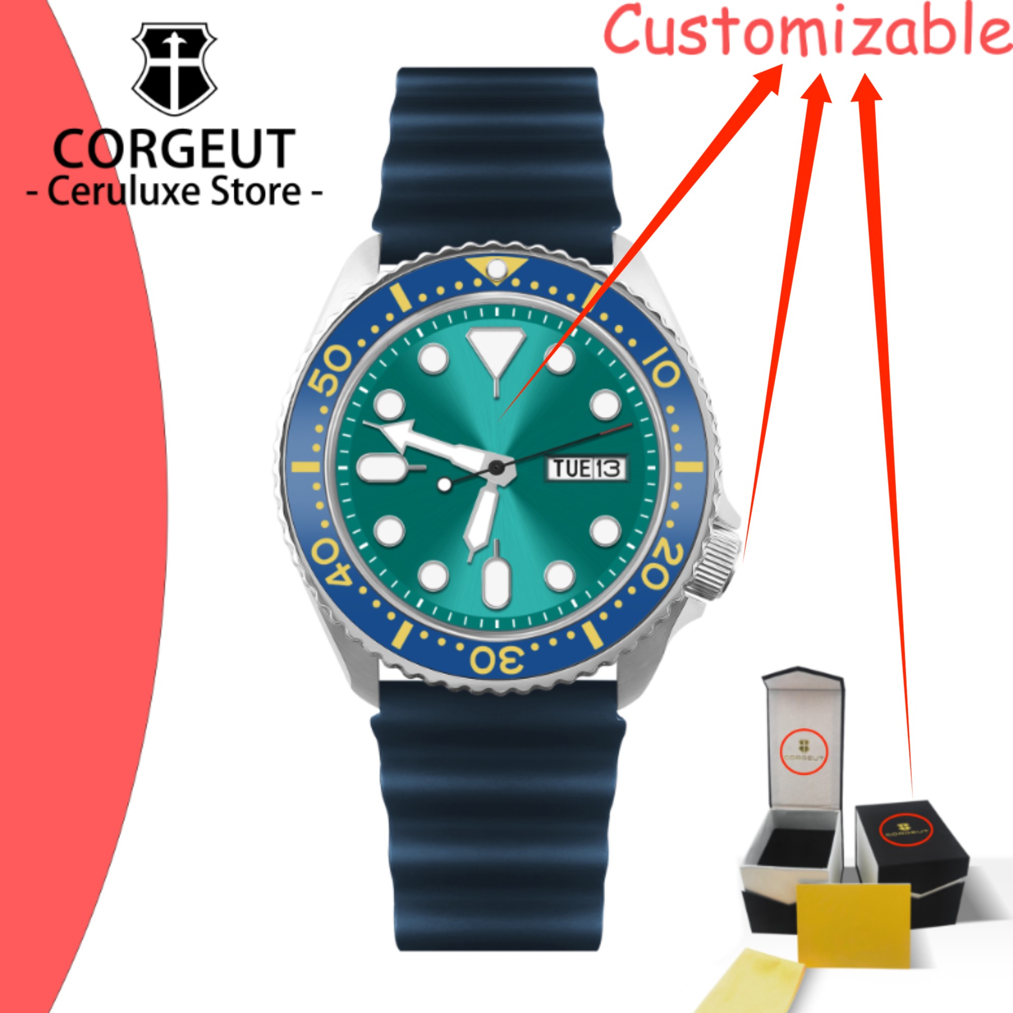 นาฬิกาดำน้ำวินเทจโลโก้แบบกำหนด - Luxury Watch Logo บทวิจารณ์และราคา