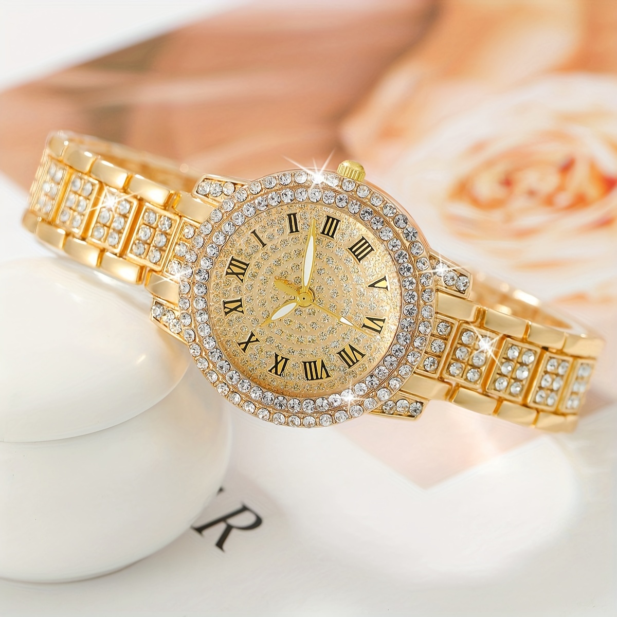 นาฬิกาข้อมือผู้หญิง 6 ชิ้น/ชุด - Luxury Watch Gift For Her บทวิจารณ์และราคา