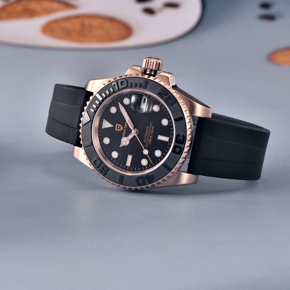 นาฬิกาอัตโนมัติ PAGANI DESIGN  - Luxury Watch Gold And Black บทวิจารณ์และราคา
