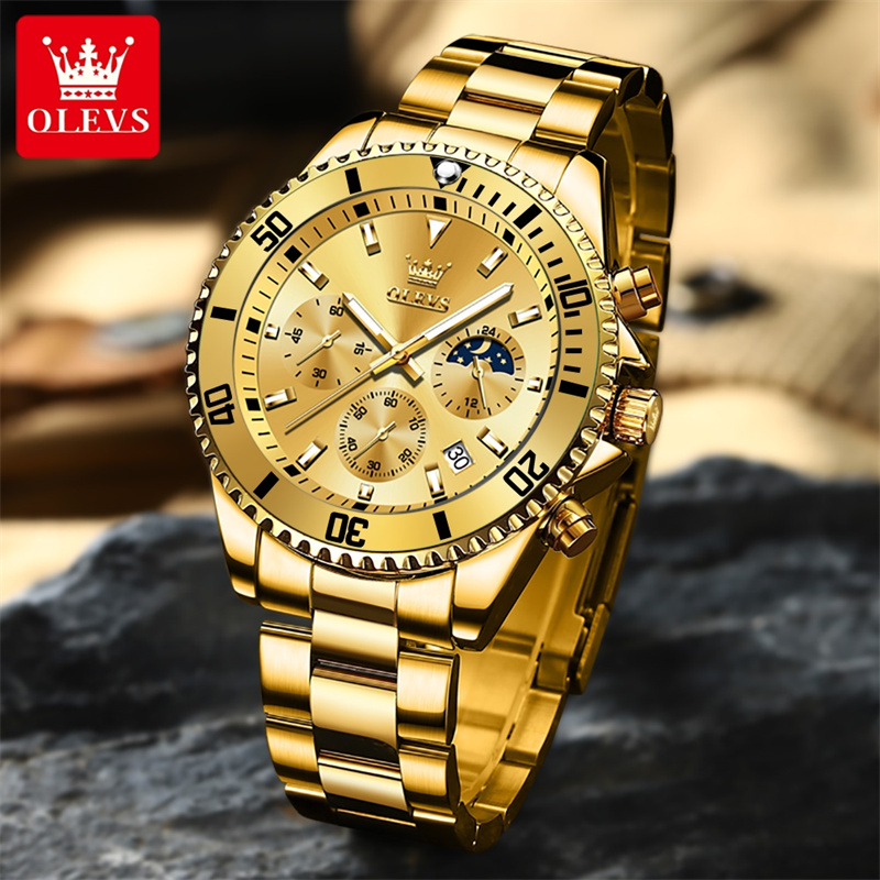 OLEVS นาฬิกาผู้ชายแบรนด์ชั้นนำ - Luxury Watch Name บทวิจารณ์และราคา