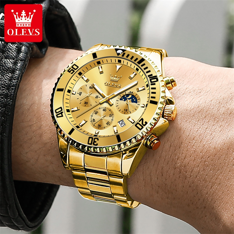 OLEVS นาฬิกาผู้ชายแบรนด์ชั้นนำ - Luxury Watch Name บทวิจารณ์และราคา