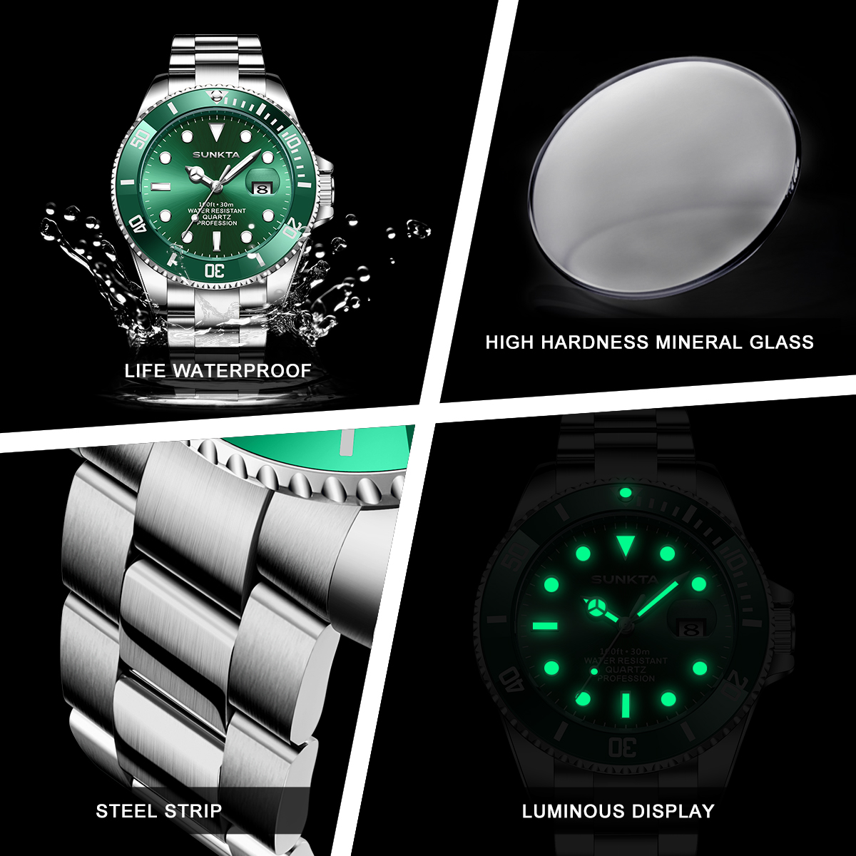 2026 SUNKTA นาฬิกาหรูสำหรับผู้ - Luxury Watch All Brands บทวิจารณ์และราคา