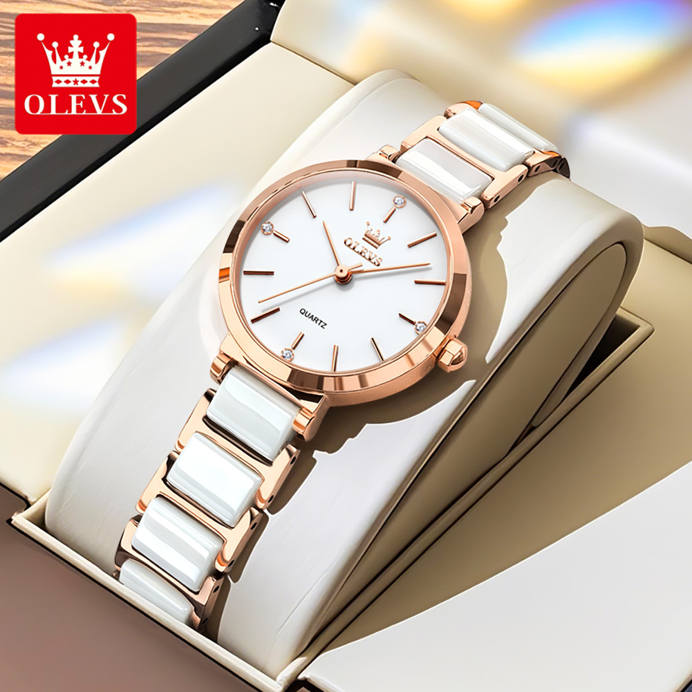 นาฬิกาข้อมือผู้หญิง OLEVS รุ่น - Luxury Watch Logo บทวิจารณ์และราคา