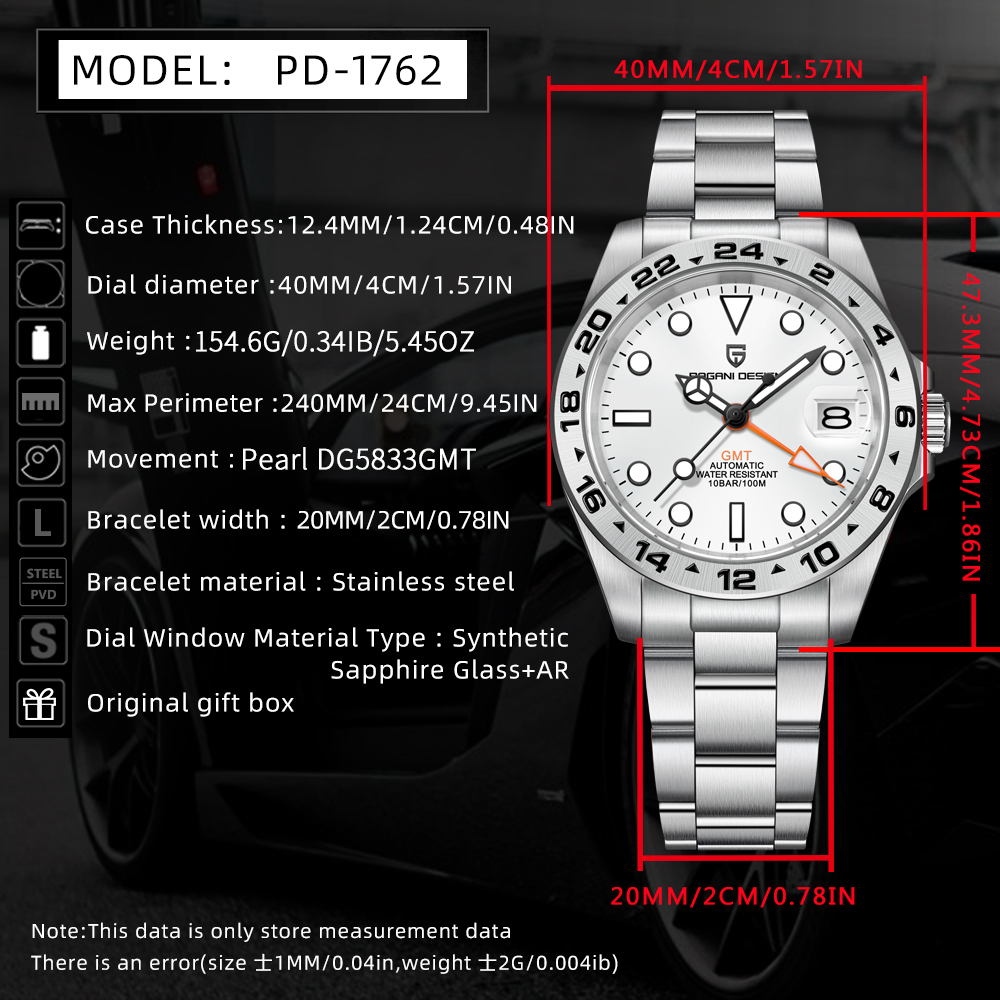 นาฬิกาข้อมือผู้ชาย PAGANI DESI - Luxury Watch La บทวิจารณ์และราคา
