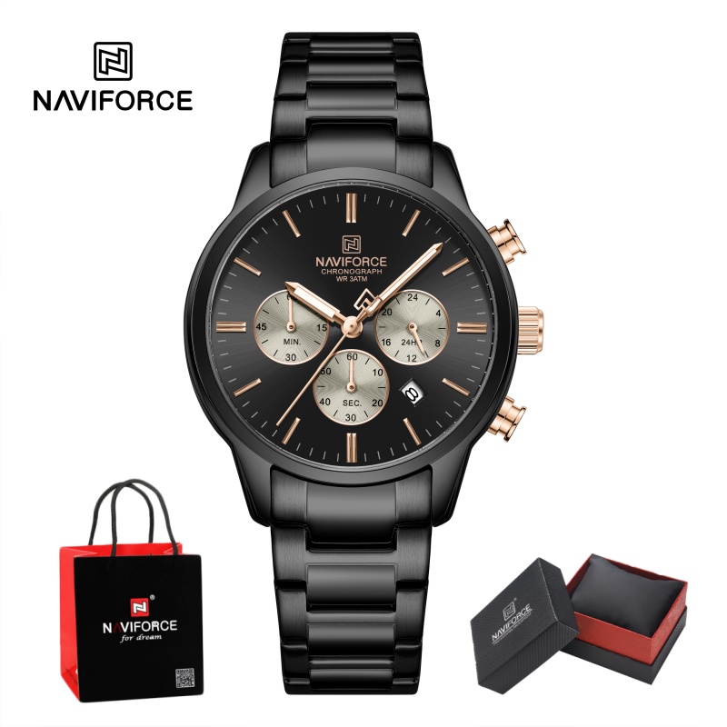 นาฬิกาข้อมือผู้ชาย NAVIFORCE ร - Luxury Watch With Bracelet บทวิจารณ์และราคา