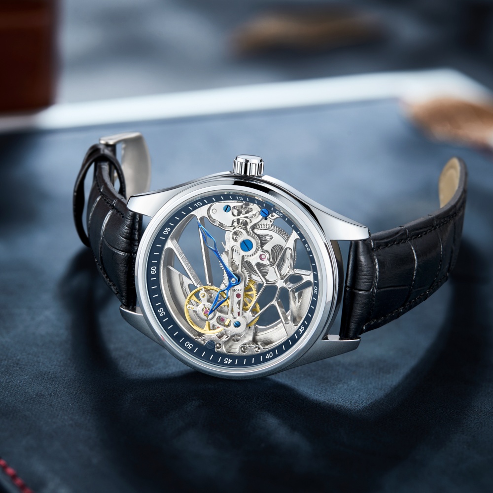 นาฬิกาผู้ชายแบบกลวงสองด้านของแ - Luxury Watch Name Brands บทวิจารณ์และราคา
