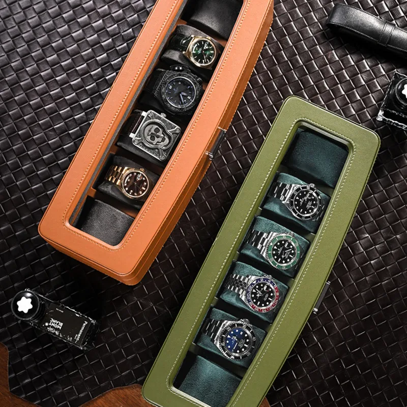 หรูหราหนังนาฬิกากล่อง High-end - Luxury Watch Collection Box บทวิจารณ์และราคา