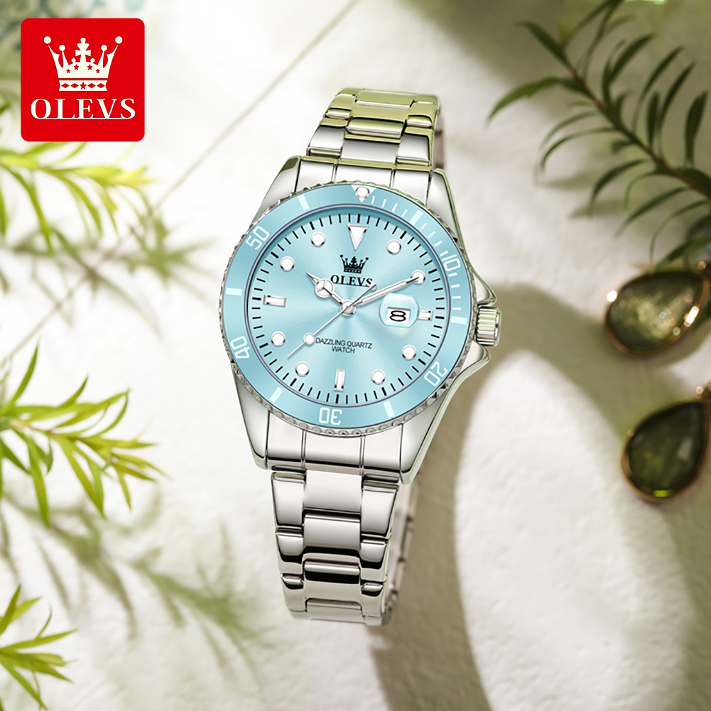 OLEVS หรูหราสแตนเลสสตีลนาฬิกาค - Luxury Watch Ladies บทวิจารณ์และราคา