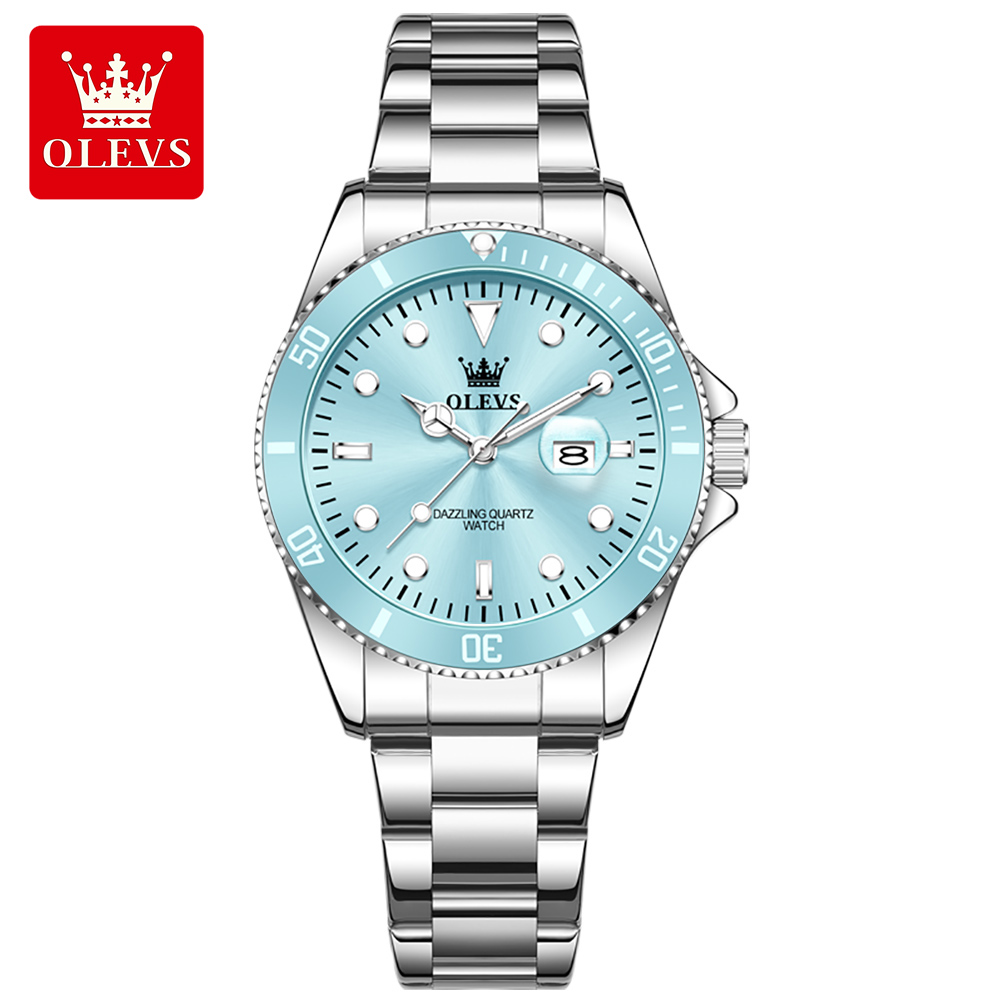 OLEVS หรูหราสแตนเลสสตีลนาฬิกาค - Luxury Watch Ladies บทวิจารณ์และราคา