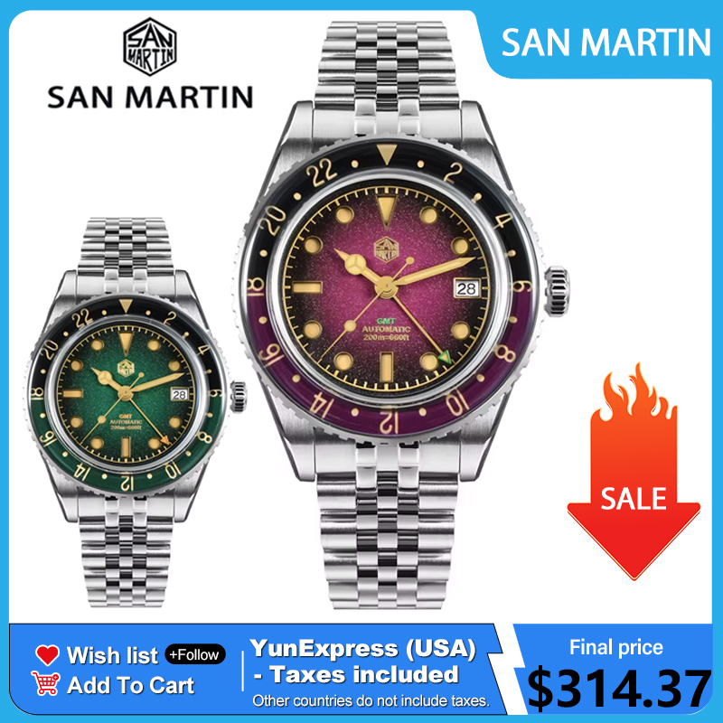 นาฬิกาข้อมือผู้ชาย San Martin  - Luxury Watch La บทวิจารณ์และราคา