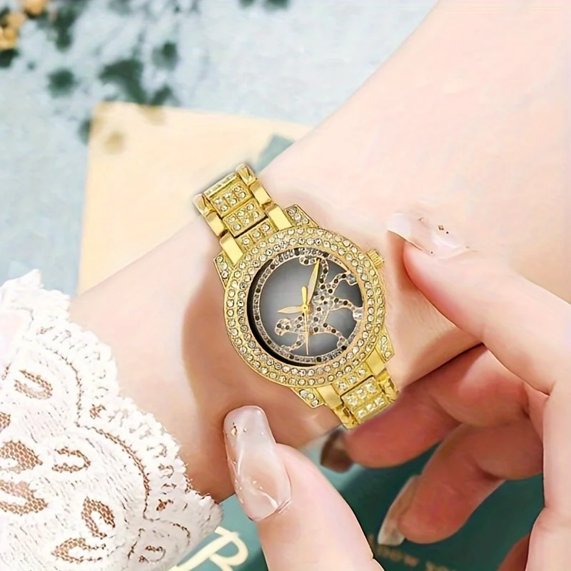 นาฬิกาข้อมือผู้หญิงลายเสือชีตา - Luxury Watch Gift For Her บทวิจารณ์และราคา