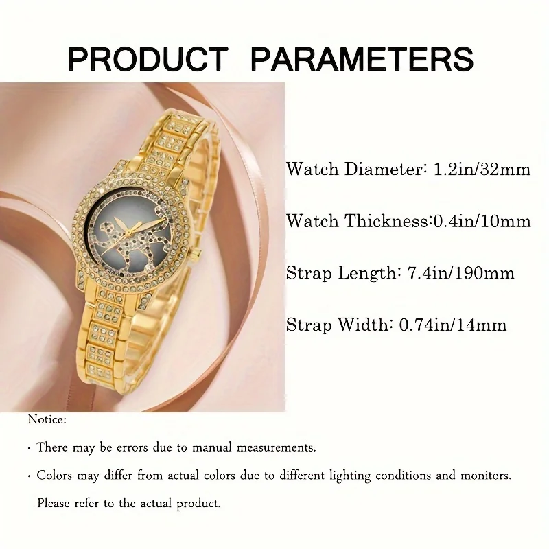 นาฬิกาข้อมือผู้หญิงลายเสือชีตา - Luxury Watch Gift For Her บทวิจารณ์และราคา
