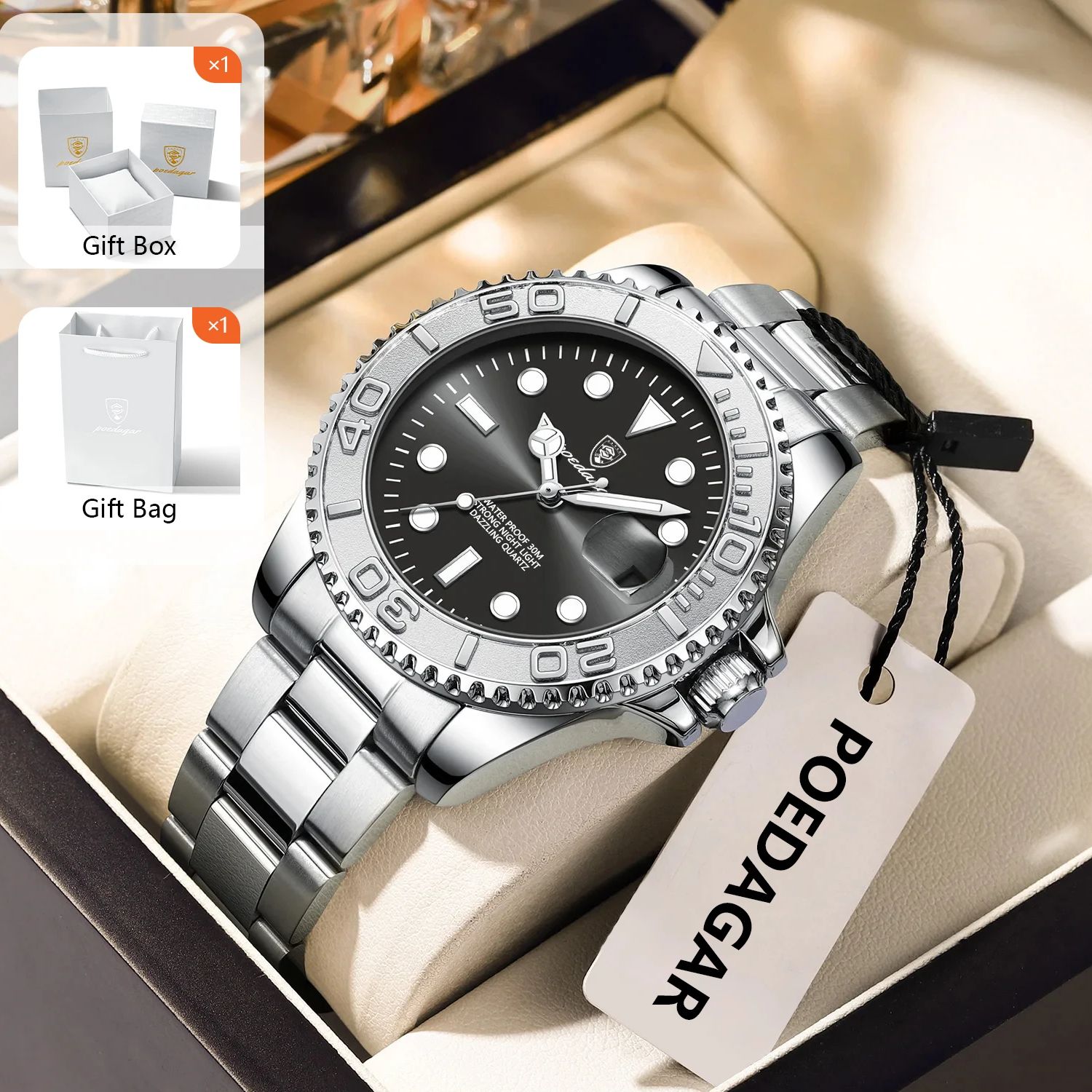 POEDAGAR อินเทรนด์กีฬาผู้ชายนา - Luxury Watch Business บทวิจารณ์และราคา