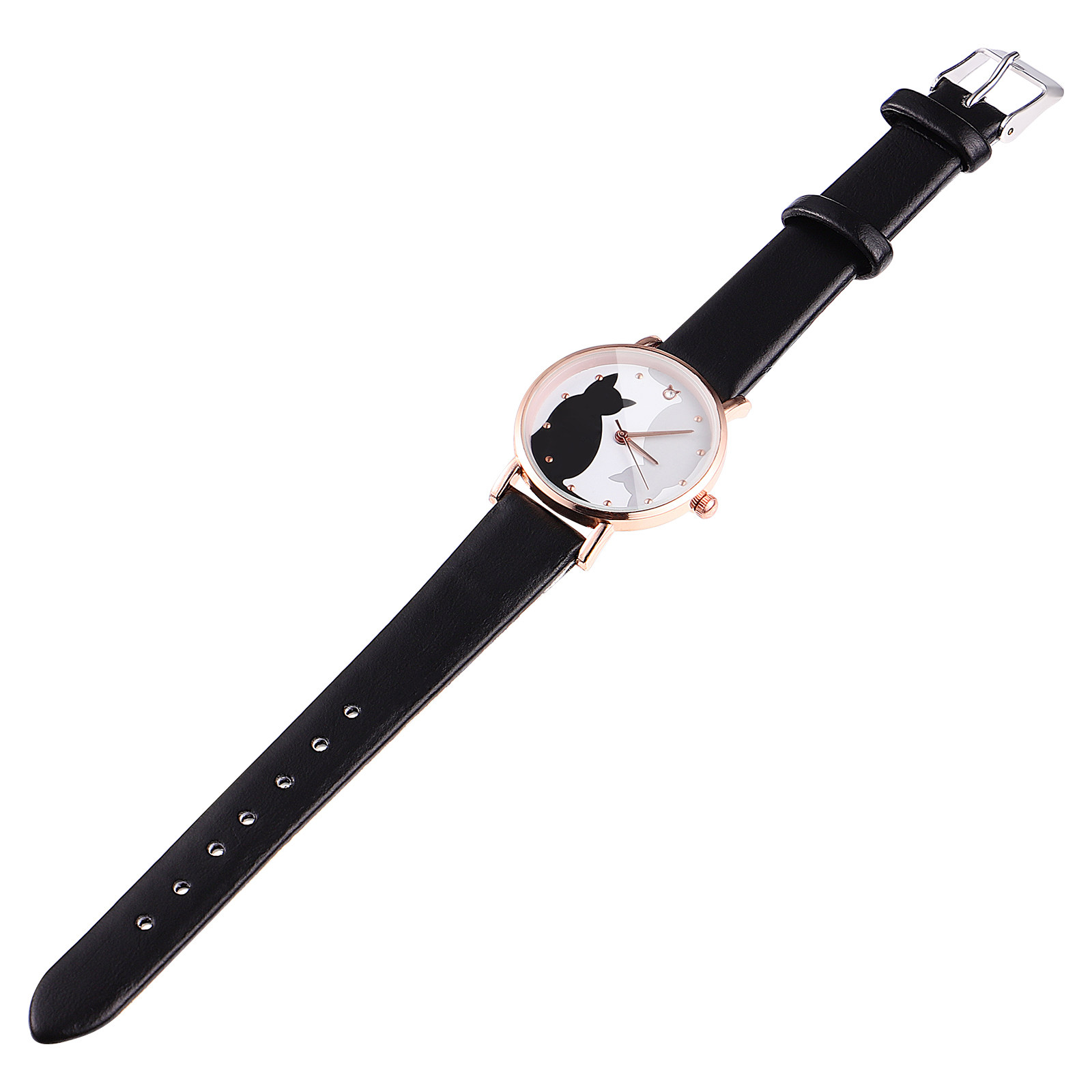 นาฬิกาข้อมือเด็กสีดำ หน้าปัดลา - Luxury Watch Gold And Black บทวิจารณ์และราคา