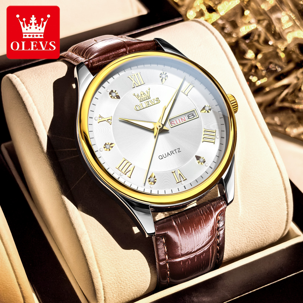 นาฬิกาคู่ OLEVS แบรนด์หรู กันน - Luxury Watch Gift For Her บทวิจารณ์และราคา
