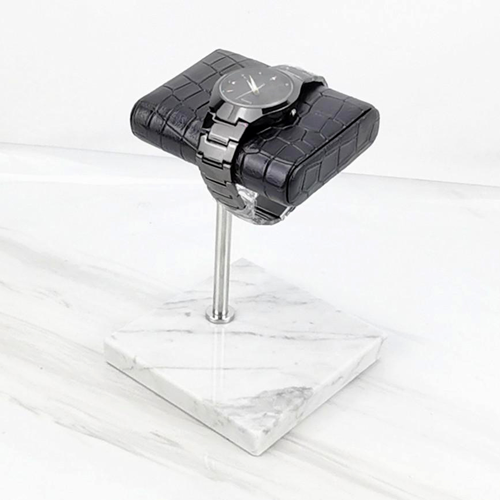แบบพกพา Marble & PU หนังนาฬิกา - Luxury Watch Stand บทวิจารณ์และราคา