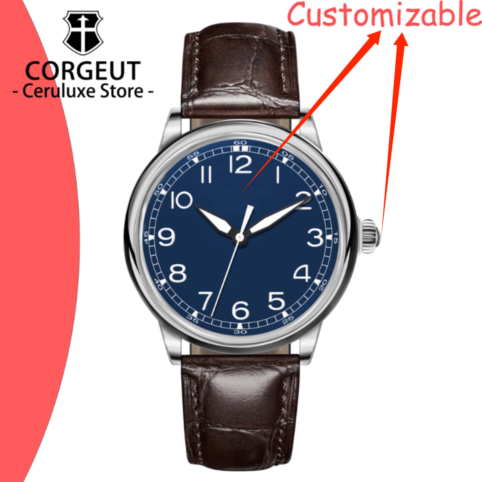 นาฬิกาข้อมือผู้ชายหรูหรา ระบบอ - Luxury Watch Logo บทวิจารณ์และราคา