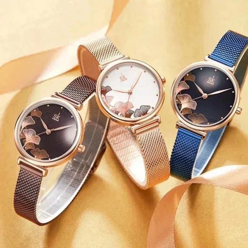นาฬิกาข้อมือผู้หญิงหรู ลายใบแป - Luxury Watch Gift For Her บทวิจารณ์และราคา
