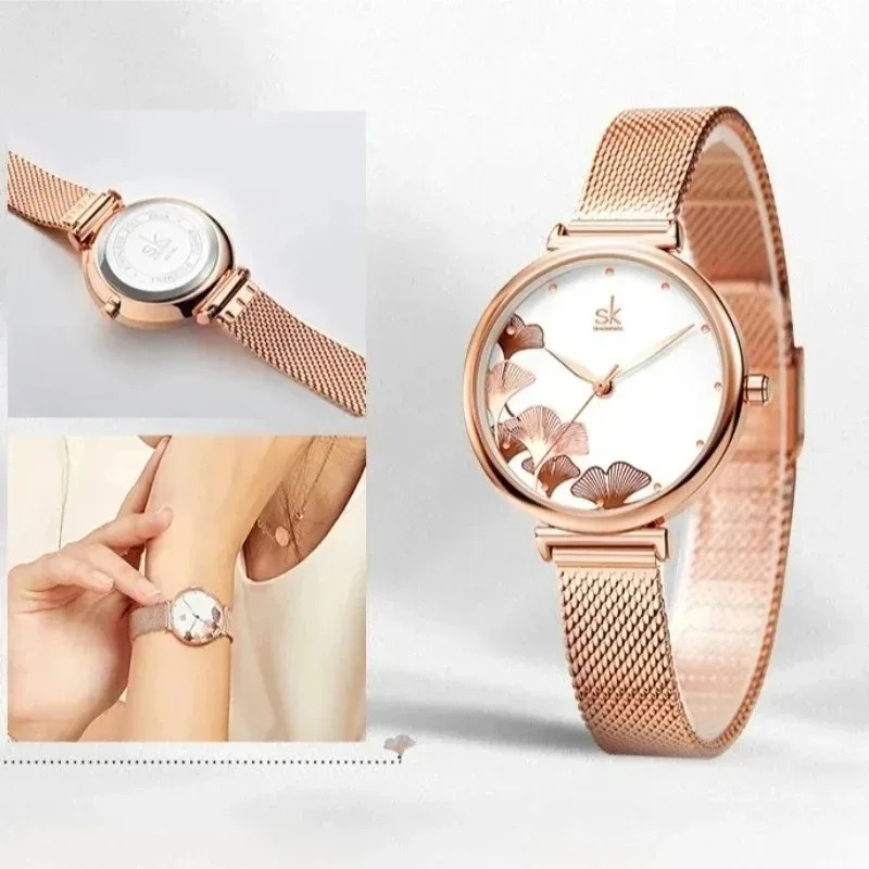 นาฬิกาข้อมือผู้หญิงหรู ลายใบแป - Luxury Watch Gift For Her บทวิจารณ์และราคา