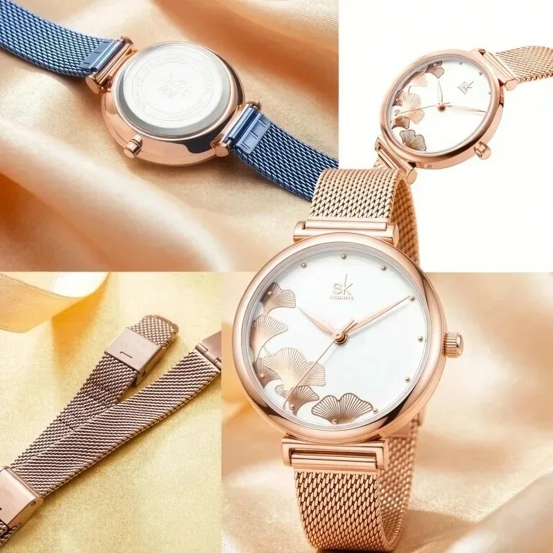 นาฬิกาข้อมือผู้หญิงหรู ลายใบแป - Luxury Watch Gift For Her บทวิจารณ์และราคา