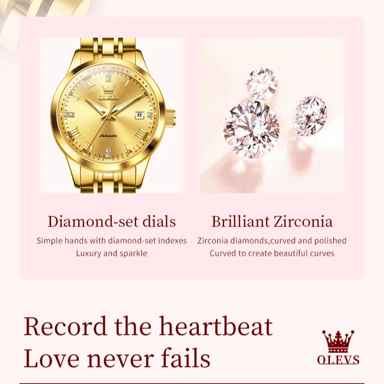 OLEVS นาฬิกาคู่แบรนด์หรูทองทั้ - Luxury Watch All Brands บทวิจารณ์และราคา