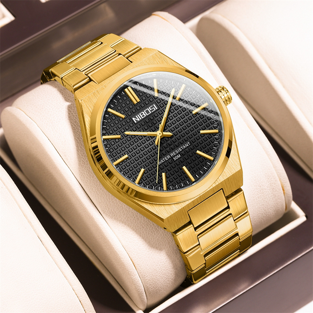 ผู้ชายแบรนด์หรูนาฬิกาทองสีดําย - Luxury Watch Gold And Black บทวิจารณ์และราคา